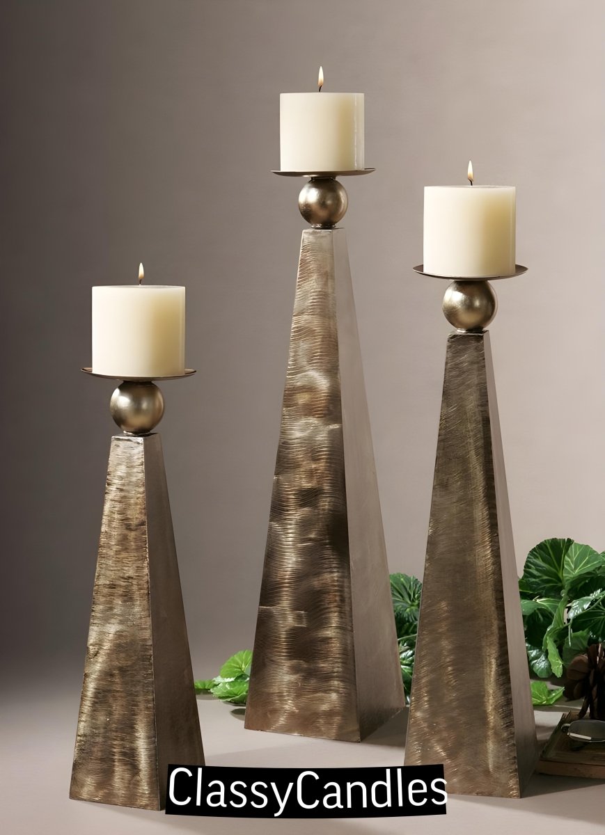 3-Pack Pillar Candles (2.5 x 3 inches) – Simple Elegance for Any Space - Classy Candles