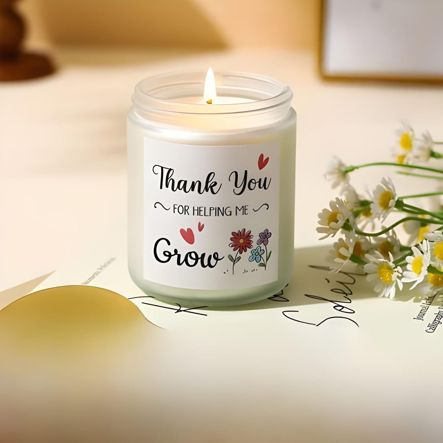 Luxury Scented Candle + Complimentary Eid Greeting Pillar