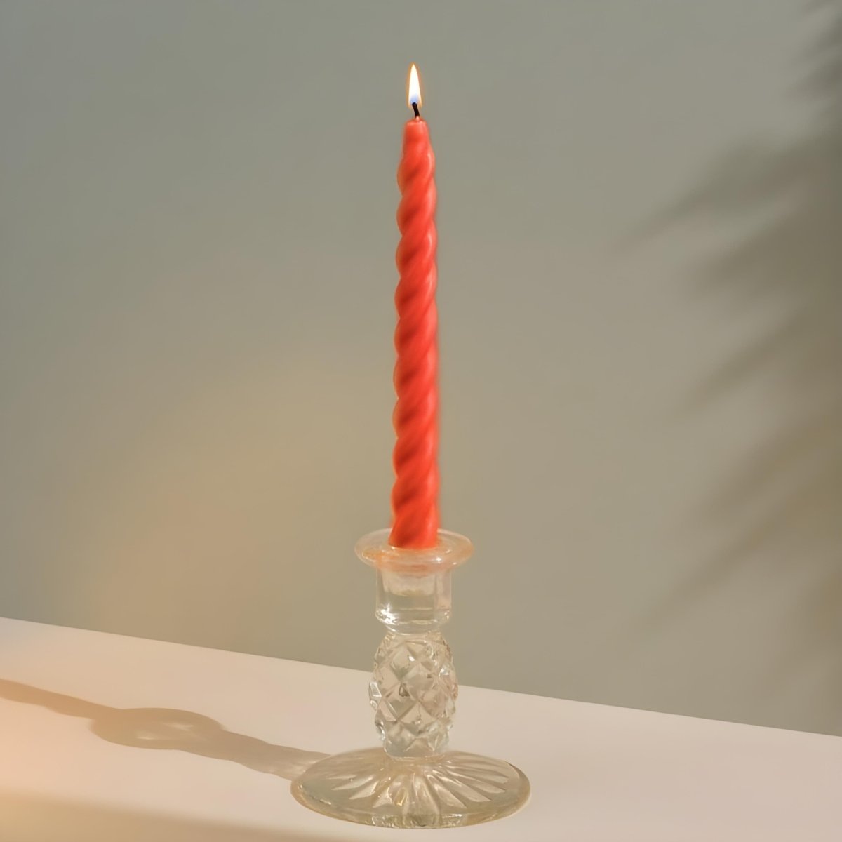 12Pcs Twisted Spiral Candles Size (8") - Classy Candles