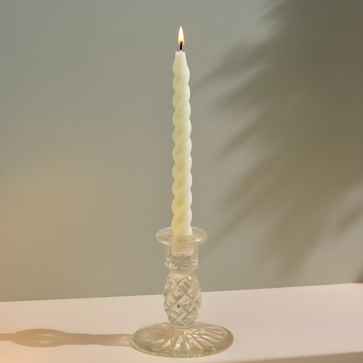 12Pcs Twisted Spiral Candles Size (8") - Classy Candles