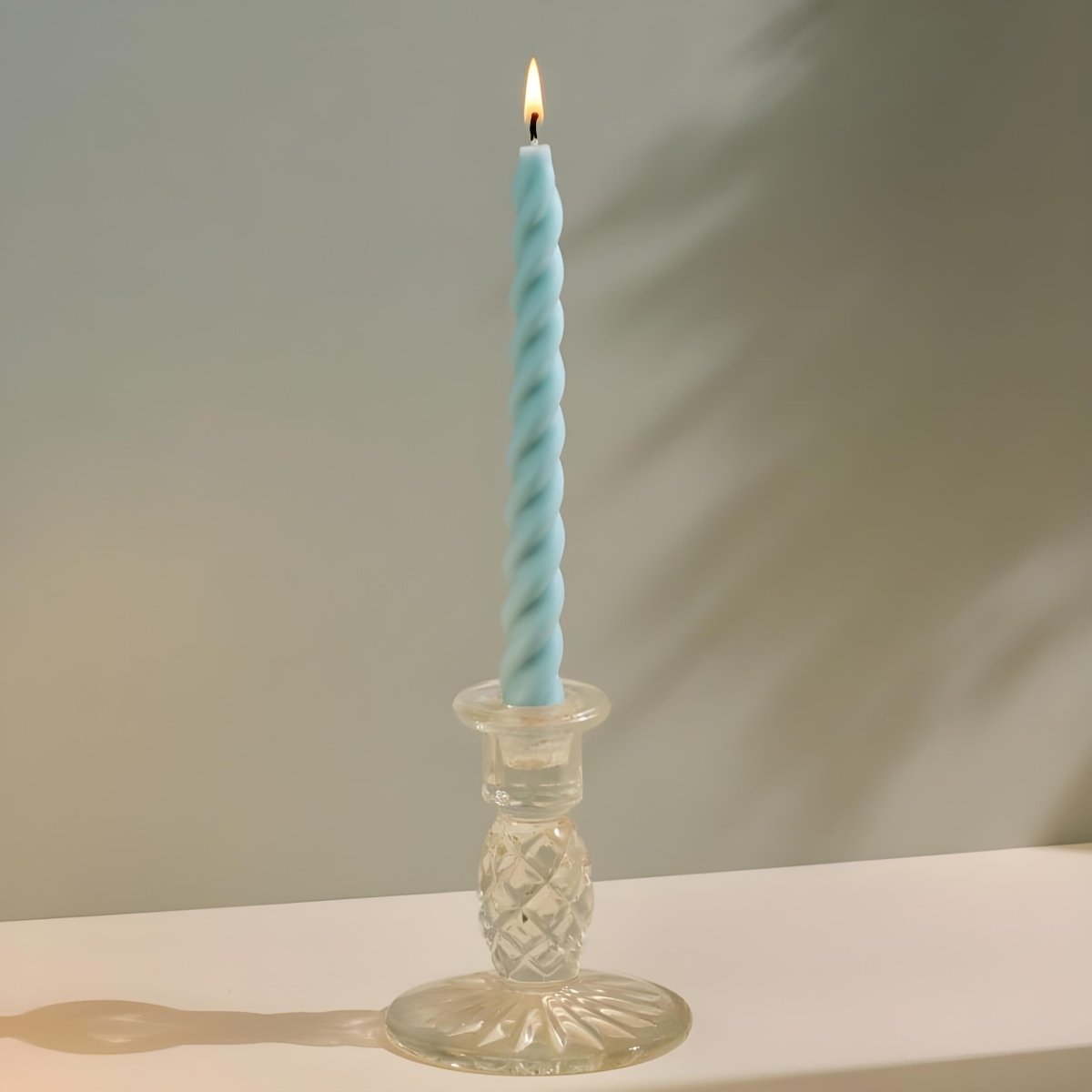 12Pcs Twisted Spiral Candles Size (8") - Classy Candles