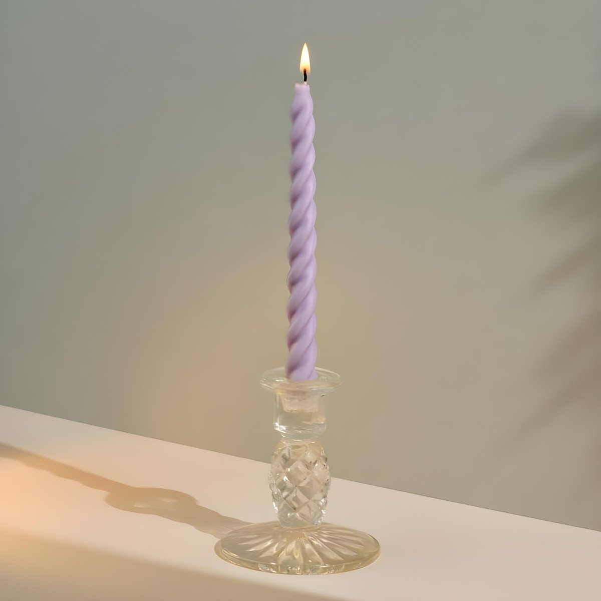 12Pcs Twisted Spiral Candles Size (8") - Classy Candles
