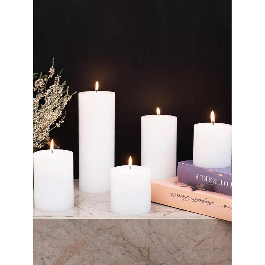 4Pcs Beautiful Pillar Candles Set Size (3x3) (3x4) (3x6) (3x9) - Classy Candles