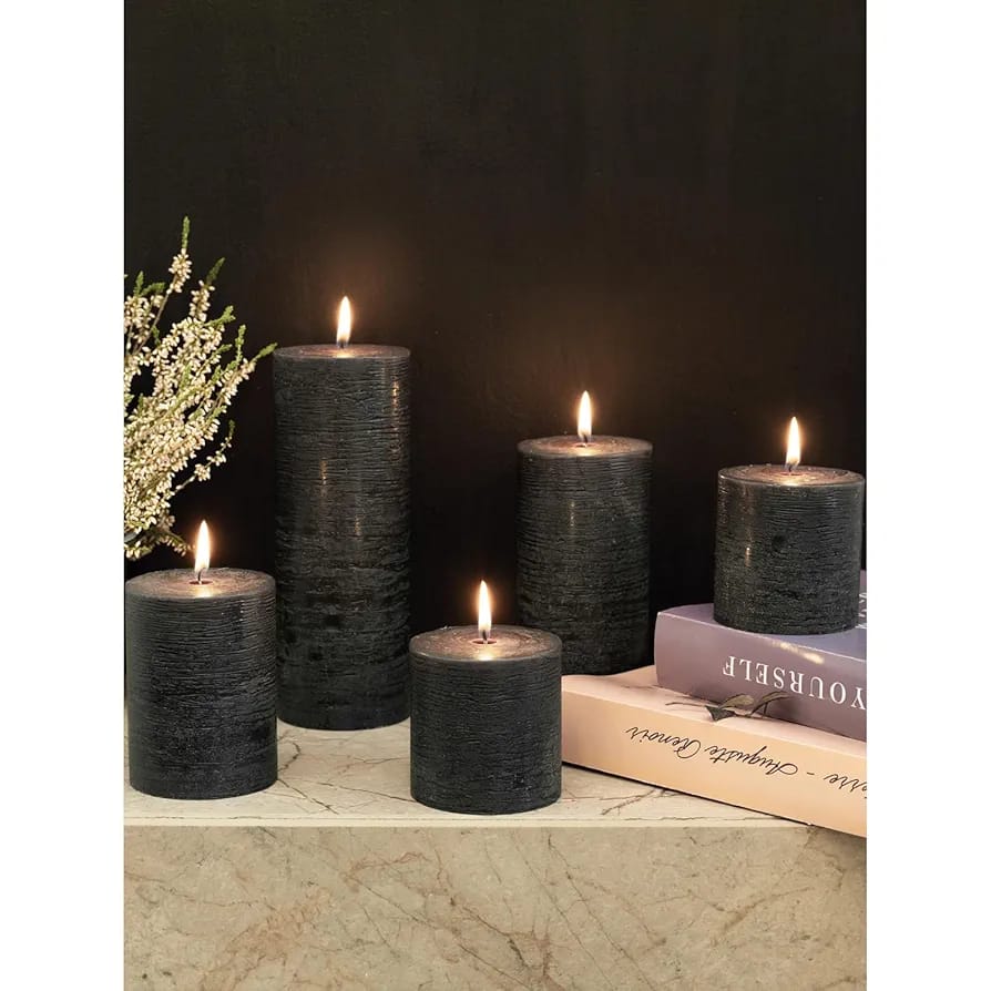 4Pcs Beautiful Pillar Candles Set Size (3x3) (3x4) (3x6) (3x9) - Classy Candles