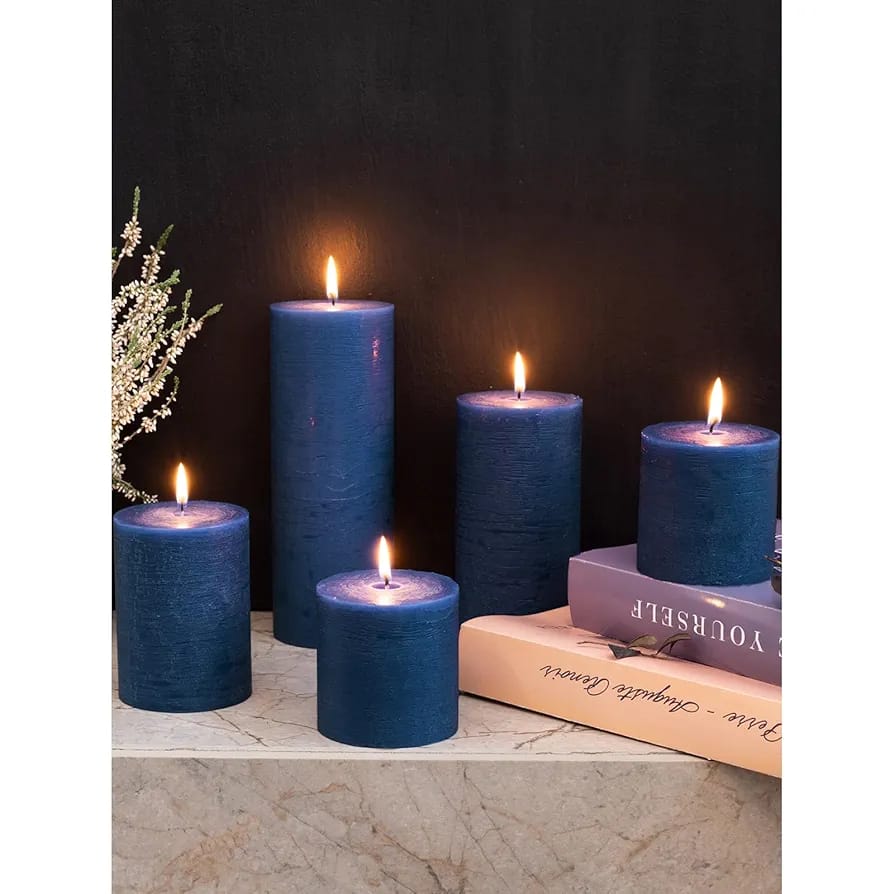4Pcs Beautiful Pillar Candles Set Size (3x3) (3x4) (3x6) (3x9) - Classy Candles