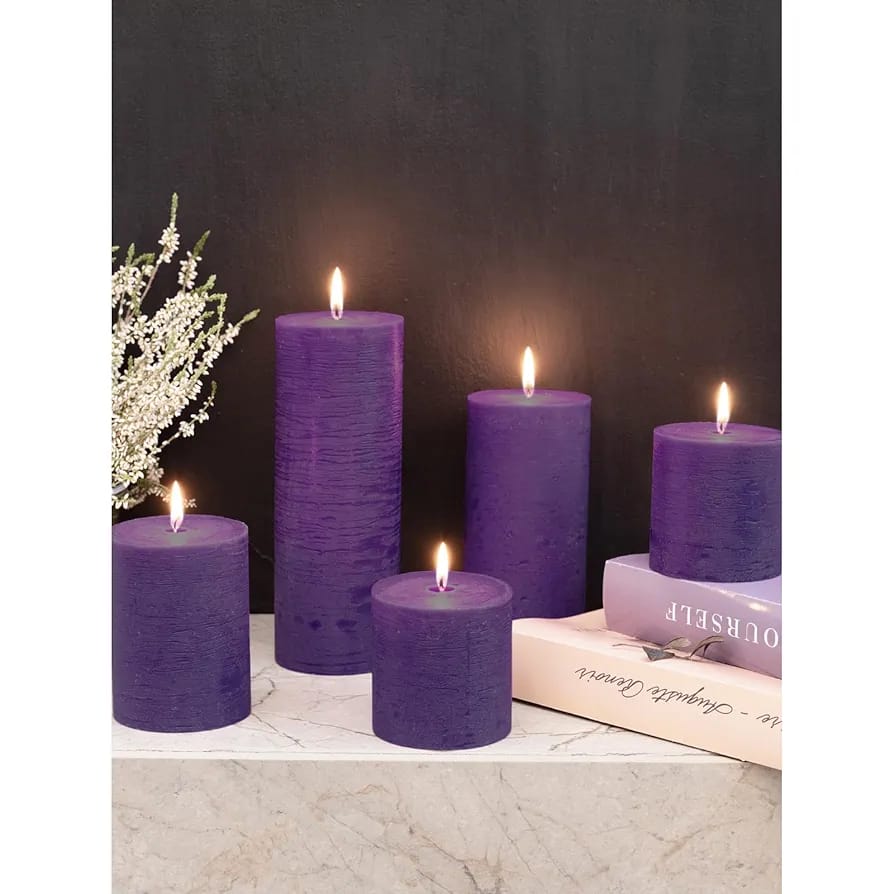 4Pcs Beautiful Pillar Candles Set Size (3x3) (3x4) (3x6) (3x9) - Classy Candles