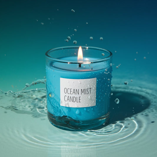 Blue Ocean Mist Scented Candle - 250g Soy Wax Blend