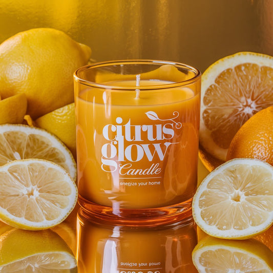 Orange Citrus Glow Scented Candle - 250g Soy Wax Blend - Classy Candles