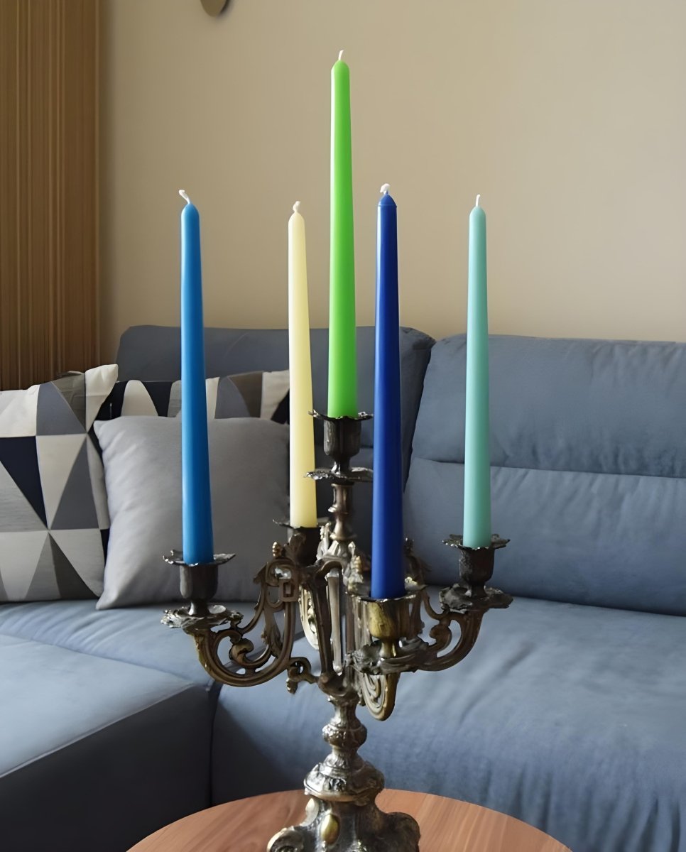 Set of 6 Elegant 8-Inch Dinner Taper Candles – Perfect for Any Occasion - Classy Candles