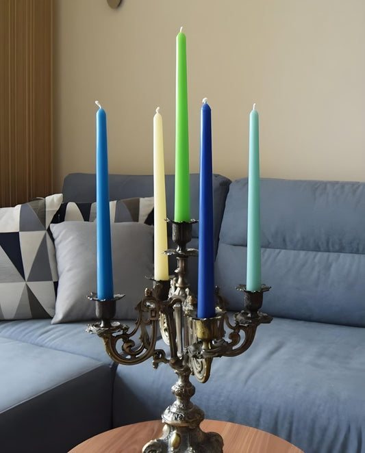 Set of 6 Elegant 8-Inch Dinner Taper Candles – Perfect for Any Occasion - Classy Candles
